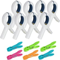 14 Stuks Grote & Kleine Wasknijpers - Winddicht & Stevig voor Handdoeken en Kleding — thumbnail 1