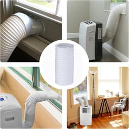 Afvoerslang Airco - Ventilatiekanaal Flexibel - Mobiele Koeling - Duurzaam Polypropeen - 15cm Diameter 3 Meter - Grijs — thumbnail 4