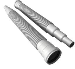 Afvoerslang adapter - Sifon verlenger - Wastafel aansluiten - 3-in-1 multi-aansluiting - 500mm lang - Wit — thumbnail 1