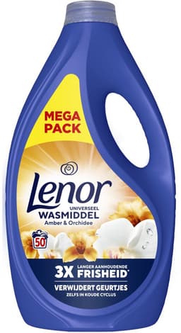 Lenor Vloeibaar Wasmiddel Amber & Orchidee 50 Wasbeurten 2250 ml — thumbnail 1