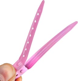 24 Stuks Roze Metalen Haarclips met Krokodillenklemmen voor Styling en Kleuring — thumbnail 5