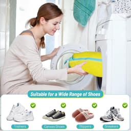 JGS Premium - Schoenen Waszak 2 Stuks voor Sneakers - Dikke Waszak met Ritssluiting - Wasmachine Waszak - Mesh Sneaker Waszak - Schoenwaszak - Shoes Wash Bags — thumbnail 5