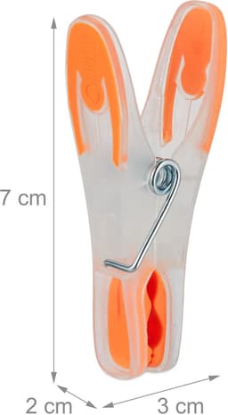 waskijpers kunststof - set van 75 - softgrip - gekleurd — thumbnail 3