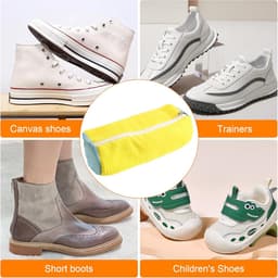 Herbruikbare dieptereiniging schoenentas - Premium rits - Draagbare schoenen waszak - Canvas trainers - Schoenreiniger kit — thumbnail 4