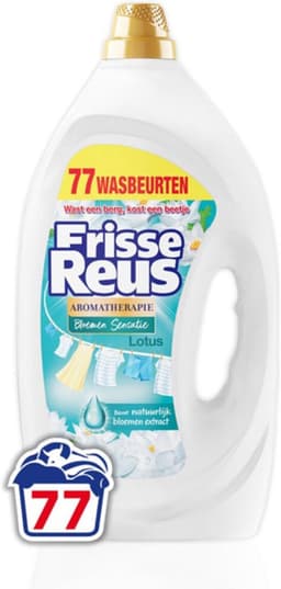 Frisse Reus Gel Lotus Vloeibaar Wasmiddel – Witte Was – Grootverpakking - 77 Wasbeurten — thumbnail 1