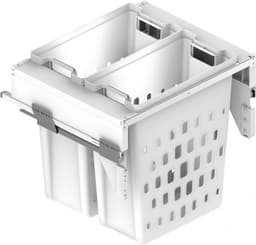 Eleganca Wasmand uittrekbaar en uitneembaar - 562-568 x 501 x 504 mm - Wassorteerder 40+40L - Wasmand 2 vakken - Wasmand inbouw met onderbouw voor frontmontage - 2 x 40 L — thumbnail 3