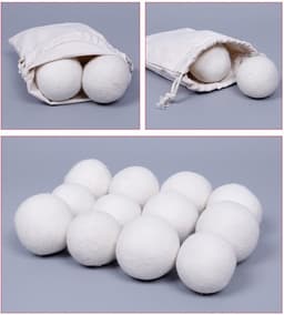 Drogerballen XL - 6 stuks - Inclusief opbergzakje - Wasbol - Wasballen - Doseerbol - Duurzaam — thumbnail 3