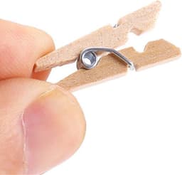 CHPN - Wasknijpers - Mini wasknijpertjes - 25 STUKS - Houten Mini Knijpers - 2,5CM - Fotoknijpers - Geboorte Wasknijpers - Fotohouders - Kerstkaart Hangers - Knijpers — thumbnail 3