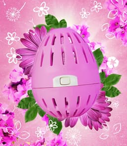EcoEgg Was ei – British Blooms- Wasparels – Navulbaar – Geschikt voor de gevoelige huid – Dermatologisch getest - 70 wasbeurten (Roze) — thumbnail 3