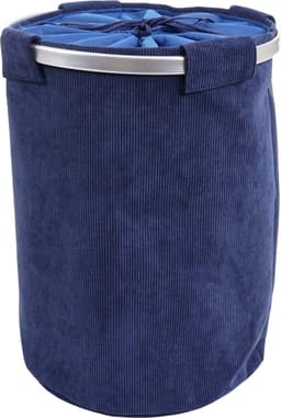 Wasbak MCW-C34, Wasmand Wasbox Waszak Wasbak met net, 55x39cm 65l ~ koord blauw — thumbnail 1
