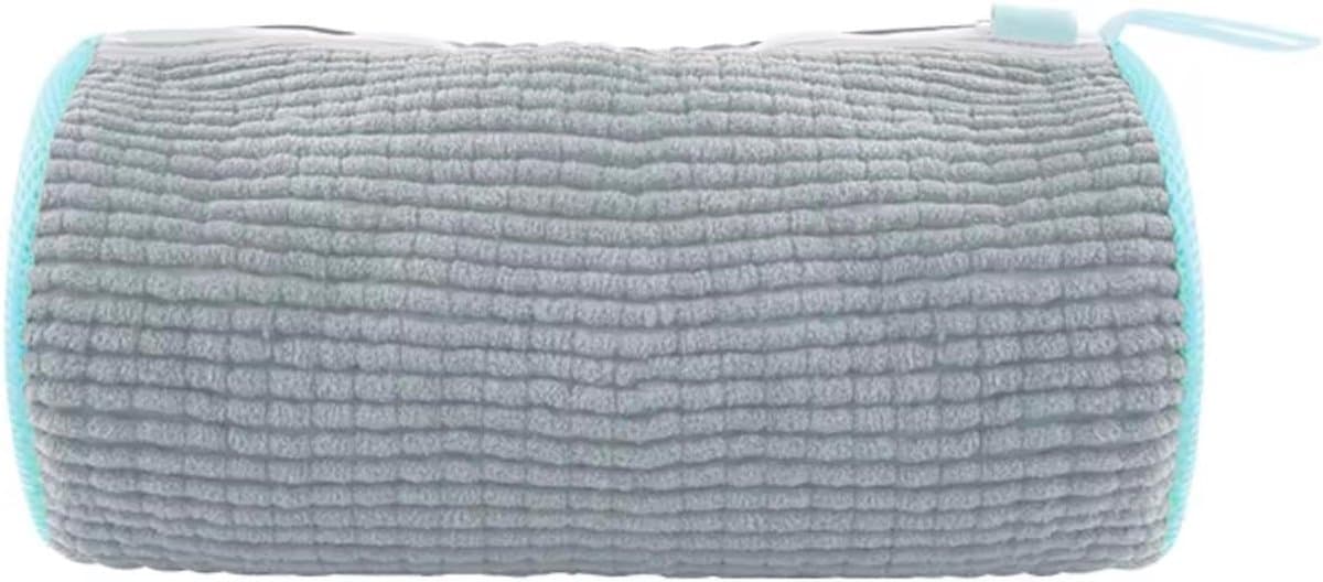 Waszakken, wasmachine, herbruikbaar, met ritssluiting, pluche tas, multifunctionele bescherming, voor sportschoenen, tennisschoenen, blauw, grijs, 39x19x19 XXL, Schoenwaszak met — afbeelding 1
