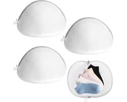 BH-waszakje - waszak - 4 stuks - 18*15 cm - mesh waszakken - wasmachine zakken - Lingerie Waszakjes met Rits - ondergoed wasnet voor dames - herbruikbare - voor intiem ondergoed - kledingbescherming - grijs