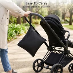 2 Stuks Waterdichte Waszakken, 40 x 50 cm, Herbruikbare Tas voor Vuile Kleding, Zwemspullen met Handvat en Rits, Ideaal voor Baby Luiers en Organisatie — thumbnail 3