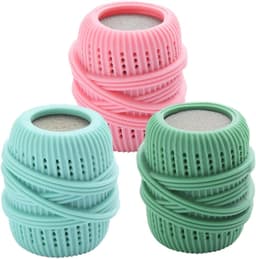Wasmachine wasballen - 3 verpakkingen - herbruikbaar - Silicone wasballen, wasaccessoires - zachte kleding - verwijderen van statische stroom - reinigingsapparatuur - groen, blauw, roze — thumbnail 1