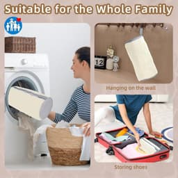 Schoenwaszak voor de wasmachine met dubbele rits, herbruikbaar en 360° reiniging voor schoenen — thumbnail 3
