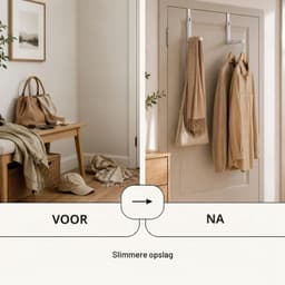 Namajunas - Magnetisch deur droogrek - droogrek hangend - metalen - Zonder boren - droogrek inklapbaar - Reis droogrek - opvouwbare deurhanger - ruimtebesparend binnendraagrek - Voor waskamer, badkamer, kledingkast en reizen — thumbnail 4