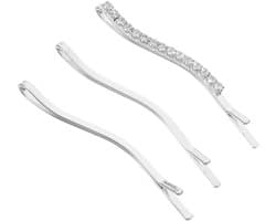1set Elegant Rhinestone Haarclips Verstelbare Koreanse Accessoires Voor Vrouwen Voor Zijwaartse Liuhaars Fijn Haar Lichtgewicht Duurzaam Stijlvolle Haardecoratie