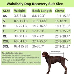 Wabdhally Herstelpak voor honden, chirurgisch pak voor middelgrote vrouwelijke honden, zacht gekamd katoen, gestreepte roze onesie met rits, M — thumbnail 2