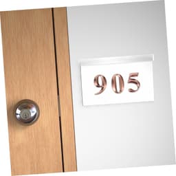 1set Muurcijfers Duurzame Decoratieve Huisnummer Signalen Voor Deur Garage Kantoor Hotels Duidelijke Leesbare Adresnummers Voor Verschillende Toepassingen — thumbnail 2