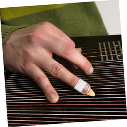 1set Guzheng Vingerbeschermers Praktische Neppinnen Voor Muziekinstrumenten Voor Guzheng Andere Snaarinstrumenten Comfortabel Duurzaam Verbeter De Geluidskwaliteit — thumbnail 2
