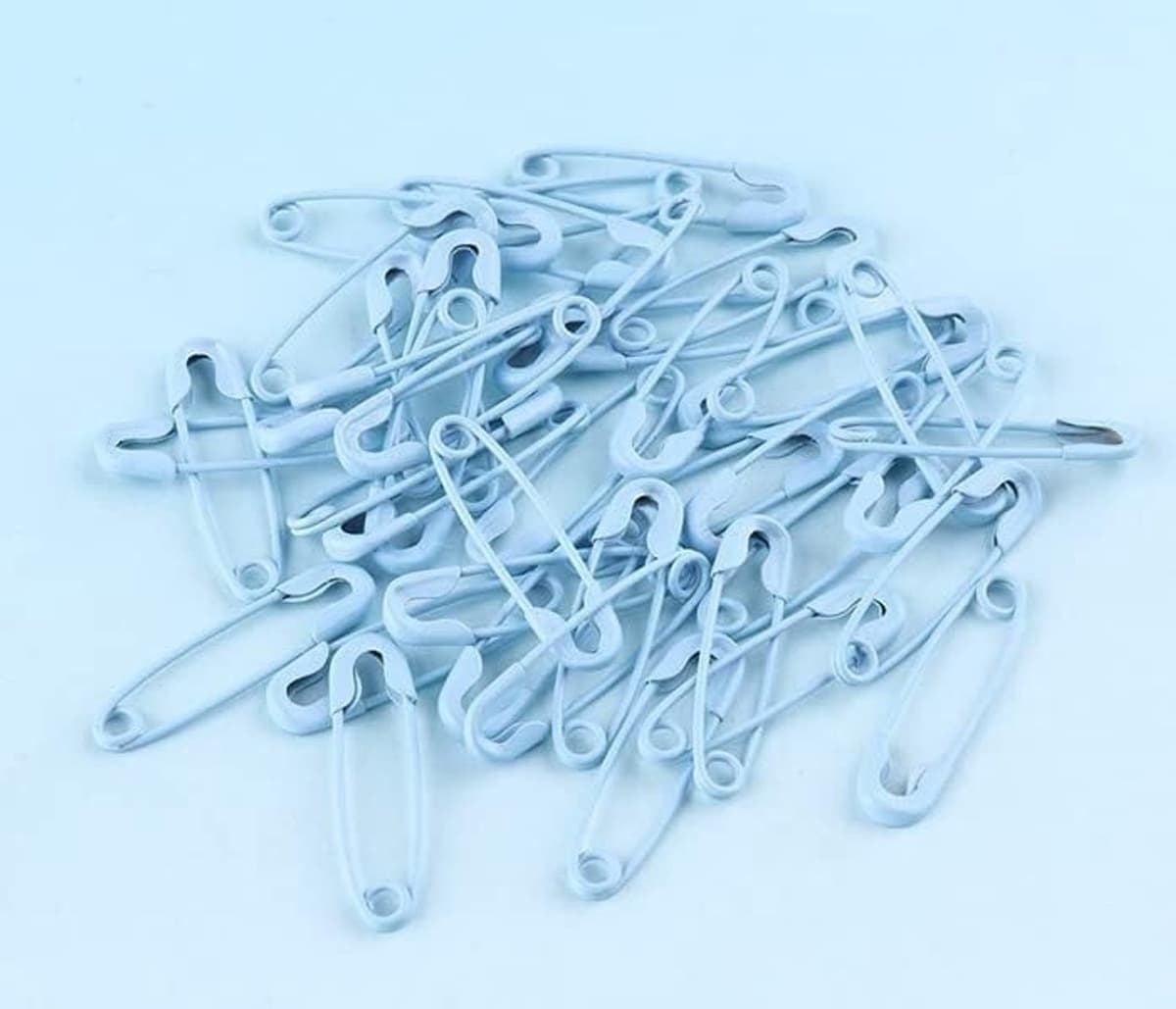 Wasknijpers, veiligheidsspelden, 20 stuks 19 mm meerkleurige broche veiligheidsspelden DIY koperen pinnen for kledingstuk Mini charmante veiligheidsspelden naaigereedschap accessoire (Color : Baby Bl — afbeelding 1