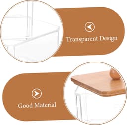 1set Stapelbare Organizer Voor Wattenstaafjes Make-up Pads Duidelijke Opberghouder Voor Tandenstokers Cosmetica Haaraccessoires Met Deksel — thumbnail 4