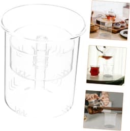 1set Duidelijke Glas Infuser Voor Loose Leaf Thee Verstelbare Filter Accessoire Voor Koken Brouwen Voor Thuis Kantoor Theewinkels — thumbnail 5