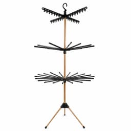 Kenz® - Verticaal Droogrek - Inklapbaar - 178 cm - 3 Niveaus - 32 Stangen - 12 Knijpers - Vrijstaande Droogtoren - Ruimtebesparende Handdoekdroger - Handdoekenrek - Energiebesparend — thumbnail 1