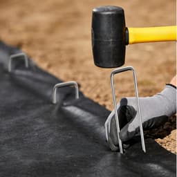 SnelShoppen - Pack van 30 Grondankers, 100 mm Stevige Tentpennen, Galvanized Cramps voor Tuin, Camping, Hek, Vogelbeschermnet, Onkruiddoek, Kippenhek — thumbnail 3