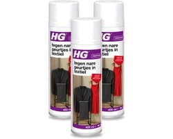 3 x HG - Tegen Nare Geurtjes In Textiel - Natuurlijk Zuiveringsproces - Veilig Voor Alle Textiel - 400 ml - Voordeelverpakking - 3 stuks