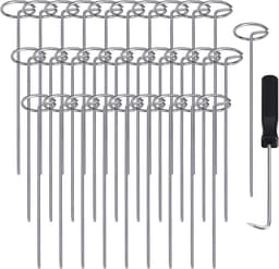 60 Stuks Anti-Roest Grondankers voor Tuin - 15 x 3 cm Gegalvaniseerde Haringen voor Onkruiddoek, Graszoden en Tentgebruik - Duurzame Tuinaccessoires — thumbnail 1