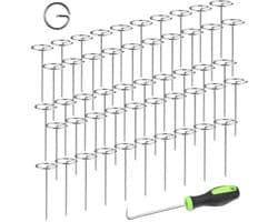 G-vormige grondpinnen - 50 stuks voor tuin en tent