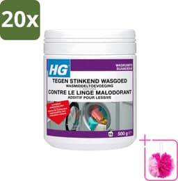 20 x HG - Wasruimte - Tegen Stinkend Wasgoed - Wasmiddeltoevoeging - 500 g - Bulkverpakking - Wasmiddel tegen stank - Douchemop - Stinkend wasgoed — thumbnail 1