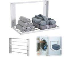 Magnetische Plank Voor De Wasmachine - Opvouwbaar Wasrek - Wasmachine-Organizer Voor Handdoeken En Kleerhangers