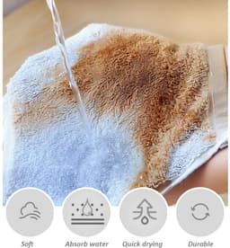 Dailygoods - 6 Stuks Kinderhanddoeken en Clips, Multifunctionele Reinigingsdoeken — thumbnail 4