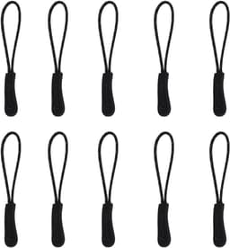 Ritsverlengers - Hanger trekkers - Kleding reparatie - Reflecterend ontwerp - 10 stuks - Zwart — thumbnail 5