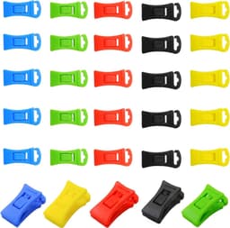 Set van 30 Plastic Sock Clips met Haken voor Wasmachine en Droger - Mini Kledingknijpers voor Organiseren, Opslaan en Drogen van Sokken — thumbnail 1