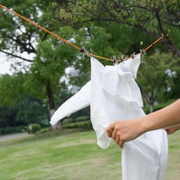 Intrekbare Waslijn - Kleding Touw - Buiten Drogen - Roestvrij Staal - 10 Meter - Meerkleurig — thumbnail 3