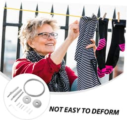 Roestvrijstalen Waslijn - Drooglijn Buiten - Kleding Drogen - Weerbestendig Anti-doorzakken - 500 cm - Diverse kleuren — thumbnail 5