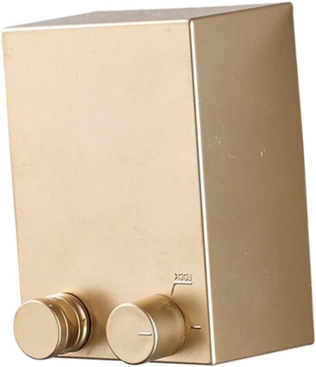 Uitschuifbare Waslijn - Intrekbare Lijn - Kleding Drogen - Zonder Boren - 8x5.5x11 cm - Goud — afbeelding 1