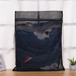 Dailygoods- Waszak Groot 60 x 80 cm - Waszakken voor Wasgoed - Waszak met Rits - Waszak Schoenen - Waszak voor Beha - Duurzaam Polyester - Wasnet — thumbnail 4