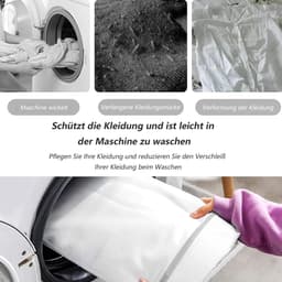 Dailygoods- Waszak Groot - Waszakjes met Rits - Wasnet voor Wasmachine - Waszakken voor Wasgoed - Waszakje voor Kleding - Duurzaam Polyester 40x50/50x60 cm — thumbnail 4