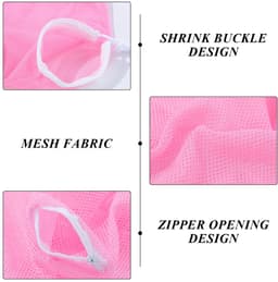 Dailygoods- Waszakken Set van 2 - Verstelbare Opvangzak - Kattentoiletaccessoires - Netstof - Luchtdoorlatend - Afmetingen 60 x 32 cm - Kattenwaszak — thumbnail 3