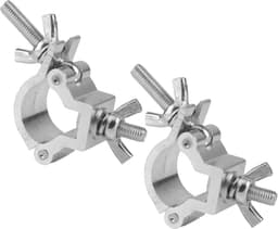 SnelShoppen - 2 Stuks Truss Klemmen Bevestigingshaken Kruisklemmen 25-30mm Capaciteit 35kg Aluminiumlegering Clips voor Podiumverlichting Projectoren — thumbnail 1