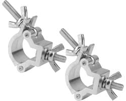 SnelShoppen - 2 Stuks Truss Klemmen Bevestigingshaken Kruisklemmen 25-30mm Capaciteit 35kg Aluminiumlegering Clips voor Podiumverlichting Projectoren