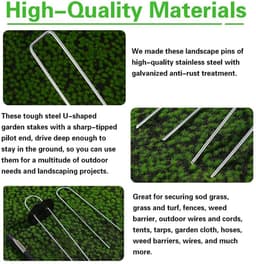 Omgoods - Set van 50 Gegalvaniseerde Grondankers voor de Tuin — thumbnail 5