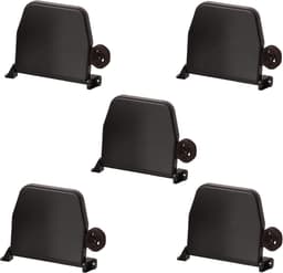 SnelShoppen - 5x Rollwin riemwinder met scharniersysteem bruin, 5m riem 14mm breed, muurbevestiging voor tuin, camping en huis — thumbnail 1