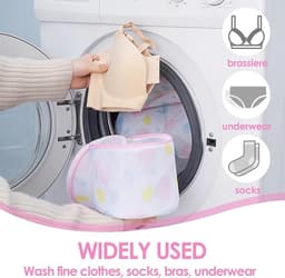 3 Stuks-waszak- waszakje bh-waszakjes met rits-waszakken voor wasgoed-mesh waszakken-waszakken-waszak klein -wasnet--Waszakje Lingerie- wasmachine zakken-Beschermt Kleding-Anti-Vervorming-Cilindrische Ritsen Wasmachinetas — thumbnail 4