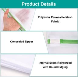Solidchoice - Set van 2 Grote Waszakken 60 x 90 cm voor de Wasmachine — thumbnail 2