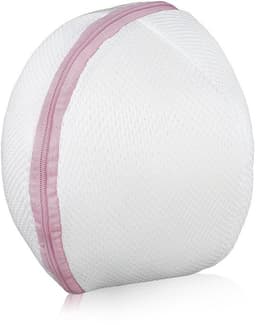 Waszak met rits - Waszak groot - Waszak voor bh's - Waszak voor ondergoed - Waszak voor sokken - Polyester, 22 x 19 cm - Wasnet — thumbnail 1